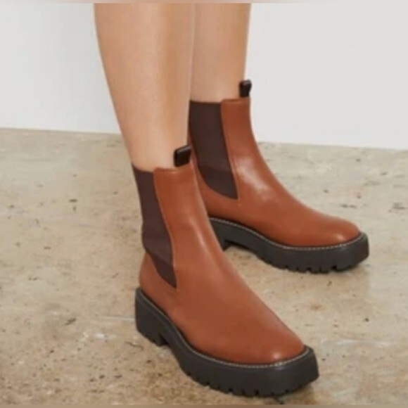 Like NEW Sam Edelman Chestnut Leather Ankle Booties Women’s Size 9 MSRP $170